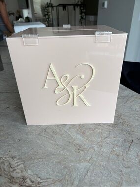 A&K Blush Acrylic Keepsake Box
